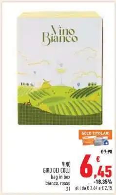 Conad VINO GIRO DEI COLLI offerta