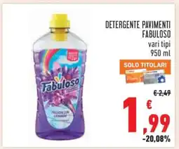 Conad Detergente Pavimenti Fabuloso offerta