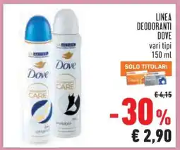 Conad LINEA DEODORANTI DOVE offerta