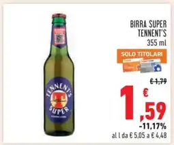 Conad Birra Super Tennent's offerta