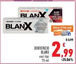 Conad Dentifricio Blanx offerta