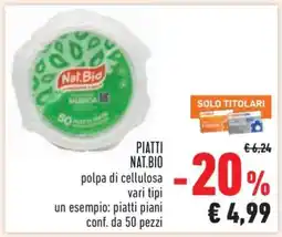 Conad PIATTI NAT.BIO offerta
