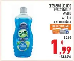 Conad DETERSIVO LIQUIDO PER STOVIGLIE SVELTO offerta