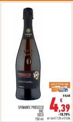 Conad Spumante Prosecco DOC Tosti offerta