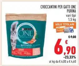 Conad CROCCANTINI PER GATTI ONE PURINA offerta