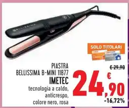 Conad PIASTRA BELLISSIMA B-MINI 11877 IMETEC offerta