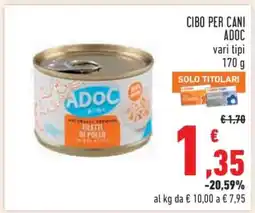 Conad CIBO PER CANI ADOC offerta