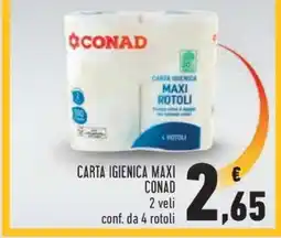 Conad Carta igienica Maxi CONAD offerta
