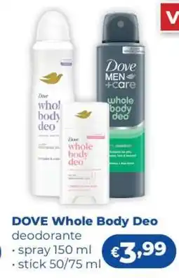 Acqua & Sapone DOVE Whole Body Deo offerta