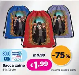 Acqua & Sapone Sacca zaino offerta