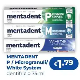 Acqua & Sapone MENTADENT P / Microgranuli / White System offerta