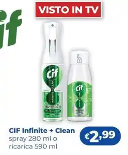 Acqua & Sapone Cif infinite clean offerta