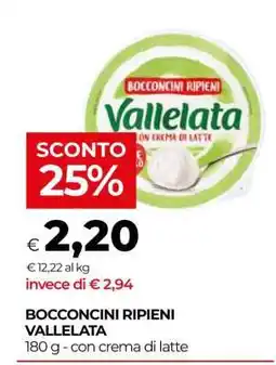 Coop BOCCONCINI RIPIENI VALLELATA offerta