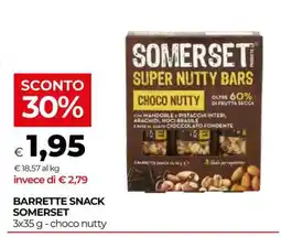 Coop BARRETTE SNACK SOMERSET offerta