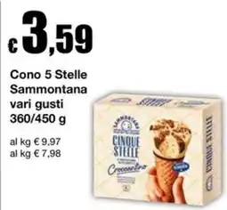 Sì con te Superstore Cono 5 Stelle Sammontana offerta