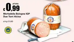 Sì con te Superstore Mortadella Bologna IGP Due Torri Alcisa offerta