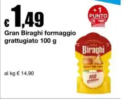 Sì con te Superstore Gran Biraghi formaggio grattugiato offerta