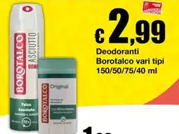 Sì con te Superstore Borotalco deodoranti offerta