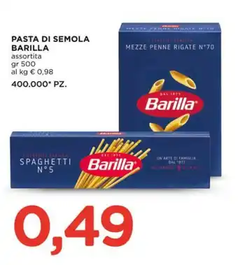 Pasta di semola Barilla assortita