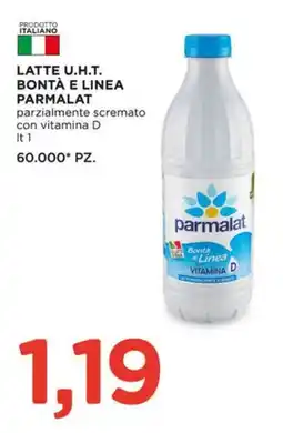 Alì Supermercati Latte U.H.T. Bontà e Linea Parmalat offerta