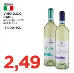 Alì Supermercati Vino D.O.C. Cadis assortito offerta