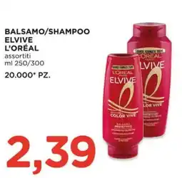 Alì Supermercati Balsamo/shampoo Elvive L'Oréal offerta
