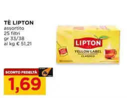 Alì Supermercati Tè Lipton Yellow Label Classico offerta