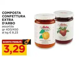Alì Supermercati Composta confettura extra d'arbo assortite offerta