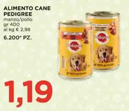 Alì Supermercati Alimento cane Pedigree manzo/pollo offerta