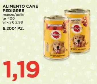 Alimento cane Pedigree manzo/pollo