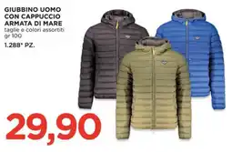 Alì Supermercati Giubbino uomo con cappuccio Armata di mare offerta