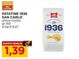 Alì Supermercati Patatine 1936 San Carlo offerta