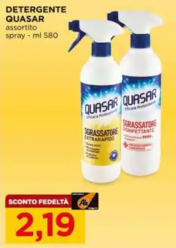 Alì Supermercati Detergente Quasar assortito offerta