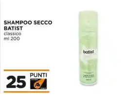 Alì Supermercati Shampoo secco Batist classico offerta