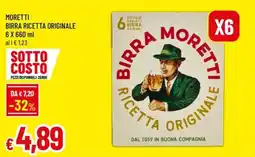 Famila Superstore Birra Moretti Ricetta Originale offerta