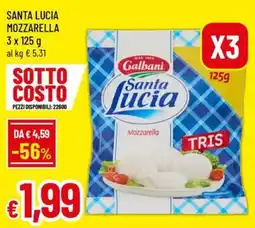 Famila Superstore Santa lucia Mozzarella offerta