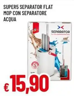 Famila Superstore Super5 separator flat mop con separatore acqua offerta