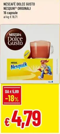 Famila Superstore Nesquik Nescafé Dolce Gusto Originali offerta