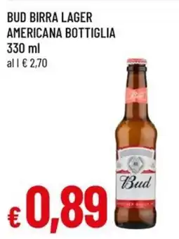 Famila Superstore Bud birra lager offerta