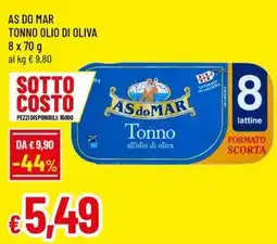 Famila Superstore Tonno all'olio di oliva AS do MAR offerta