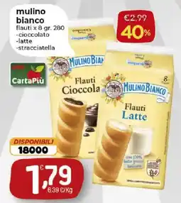 Crai Flauti Latte Mulino Bianco offerta