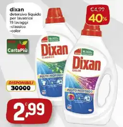 Crai Dixan detergente liquido per lavatrice offerta