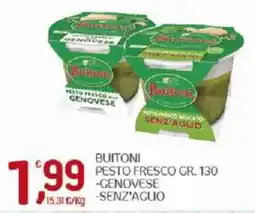 Crai Buitoni pesto fresco genovese senza aglio offerta