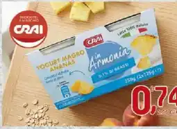 Crai Yogurt magro ananas in Armonia offerta