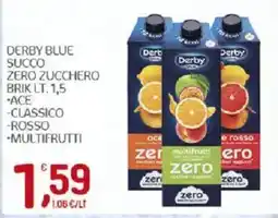 Crai Derby Blue succo zero zucchero offerta