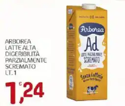 Crai Arborea latte alta digeribilità parzialmente scremato offerta