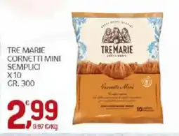 Crai Tre Marie cornetti mini semplici offerta