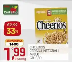 Crai Cheerios cereali integrali miele offerta