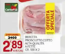Crai Beretta Prosciutto Cotto Alta Qualità offerta