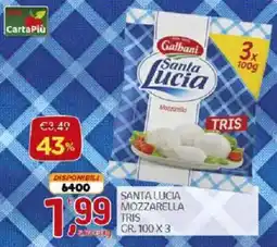 Crai Santa Lucia Mozzarella Tris offerta
